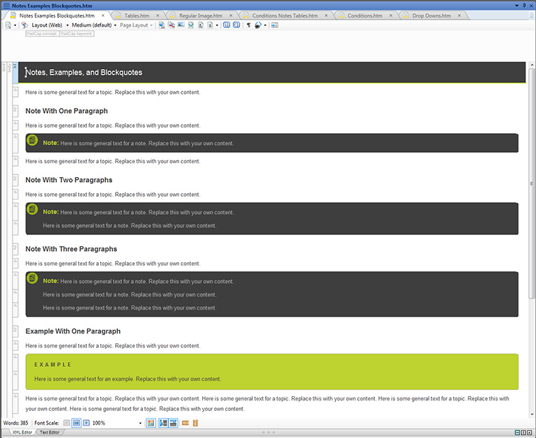 Notes Examples Blockquotes topic