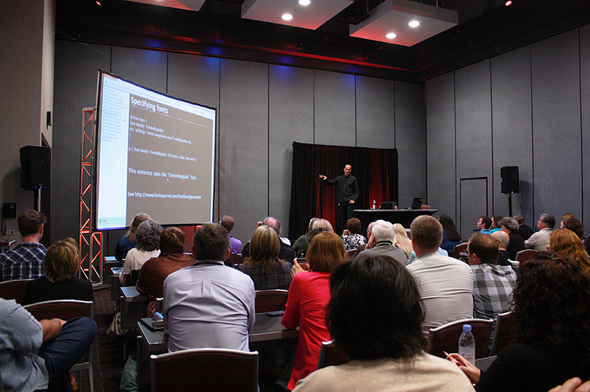 Photo of presentation at MadWorld 2014