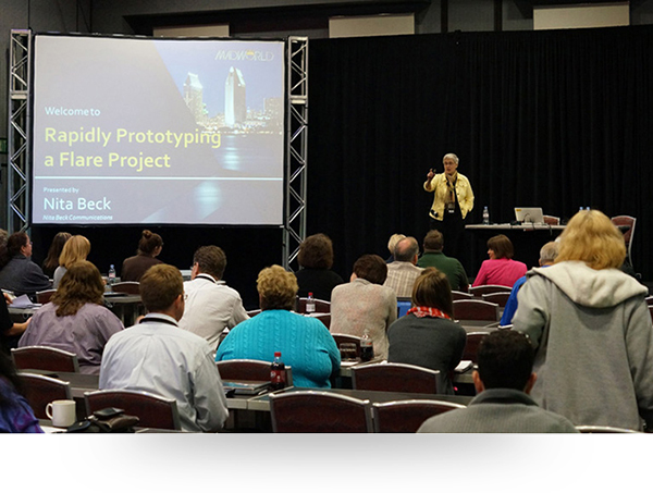 Nita Beck leading one of her sessions