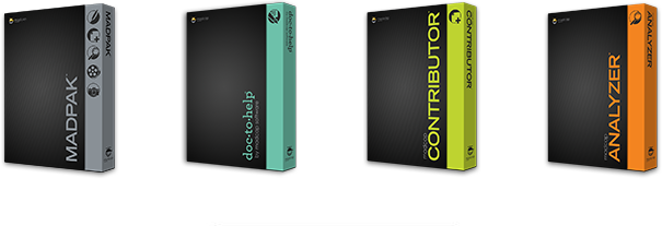 MadCap Software Product Boxes