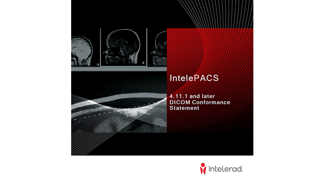 Intelerad Conformance Statement cover page