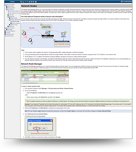Cymphonix Help Output Screenshot - Example 1