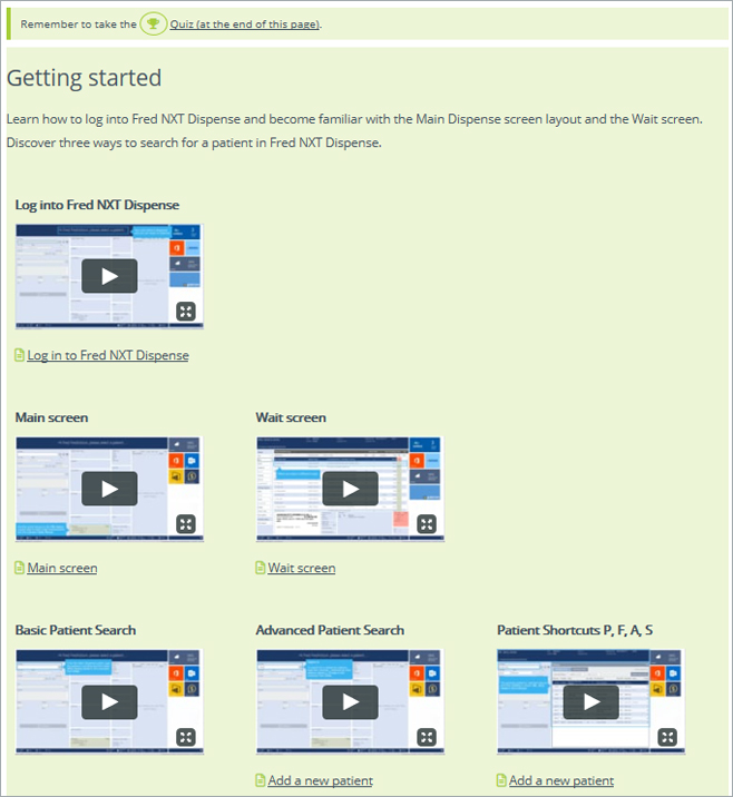 Fred IT learning pathways Screenshot
