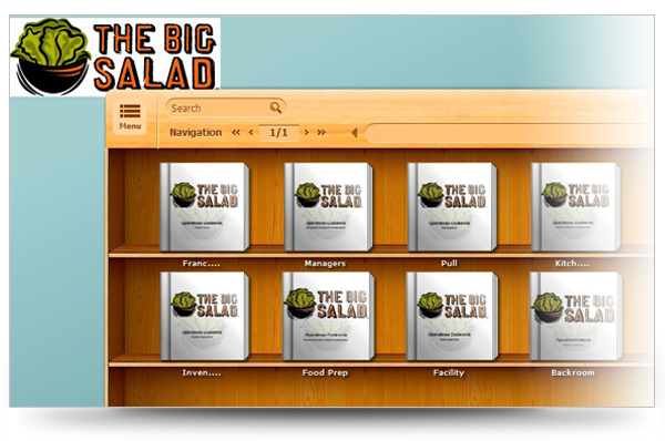 Screenshot of The Big Salad Bookcase