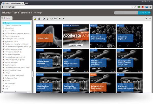Screenshot of Tricentic's MadCap Flare Project