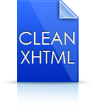 Clean XHTML Icon
