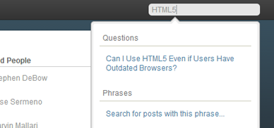 Search Comments Screenshot