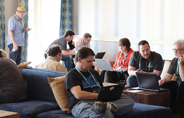 View of the Technical Support lounge