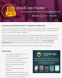April 2017 MadCap Insider