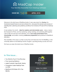 April 2018 MadCap Insider