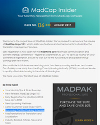August 2017 MadCap Insider