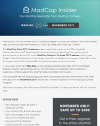November 2017 MadCap Insider