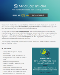 October 2017 MadCap Insider