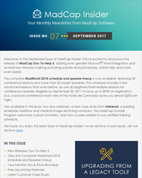 August 2017 MadCap Insider
